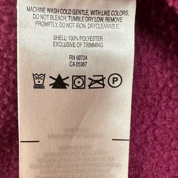 Columbia Girls Full Zip Up Benton Fleece Pink Jacket Size M Thermal Cozy Warm - Picture 9 of 9